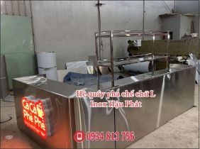 HỆ QUẦY PHA CHẾ CHỮ L 