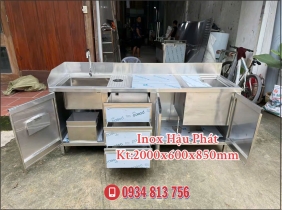 QUẦY PHA CHẾ DÀI 2M 