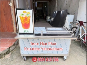  XE ĐẨY INOX 304 TÍCH HỢP THÙNG ĐÁ ÂM 